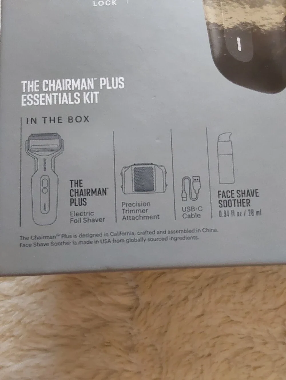 🌺 NIB Manscaped The Chairman Plus Electric Face Shaving Kit